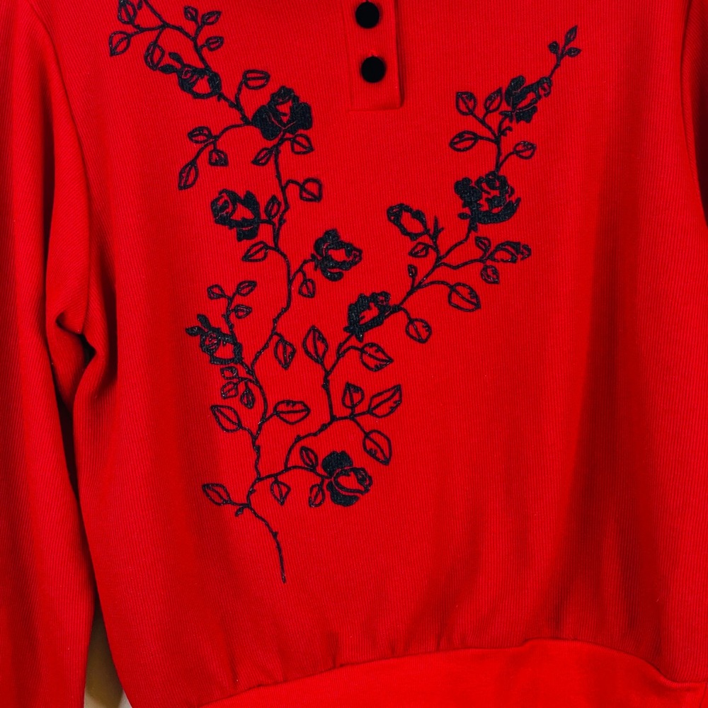 Vintage Teddi Retro Rockabilly Top PL Peter Pan Collar Secretary - Picture 3 of 9